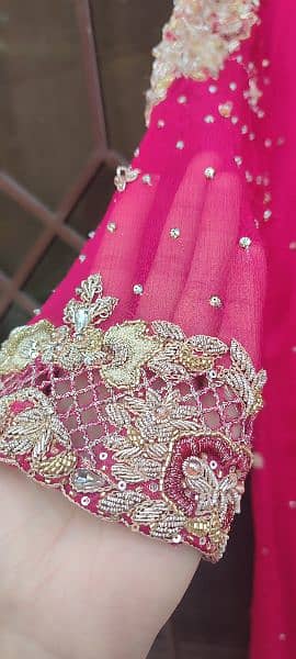 Pink Coloured Frock with duppata and Lehnga 2