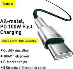 Baseus 100W Type-C to Type-C Cafule Series Metal Data Cable High Power