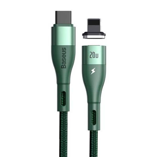 Baseus Type-C to IP Zinc Magnetic Safe Fast Charging Data Cable 1m/2m 2