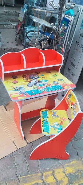 New Design wood study chair and Table for kids 1