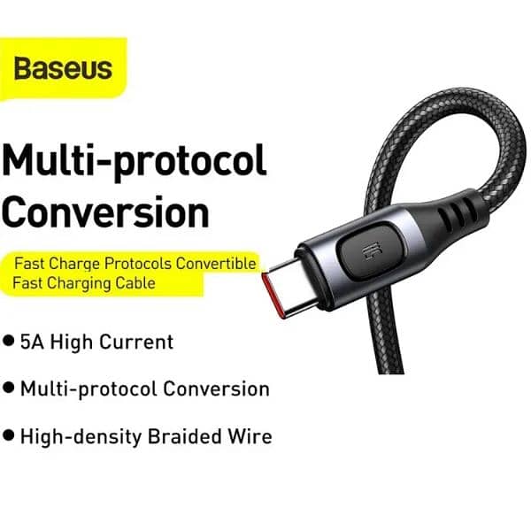 Baseus 5A USB to Type-C Multi-protocol Conversion Fast Charging Cable 2