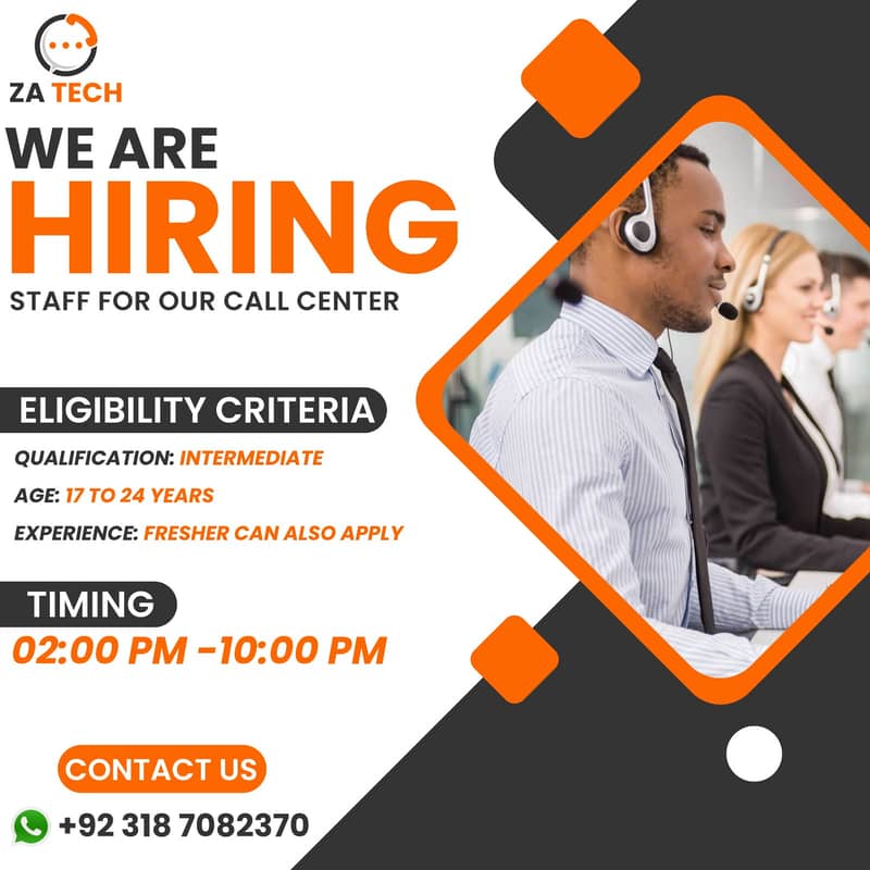 Call Center Job Lahore With Basic Salary 0