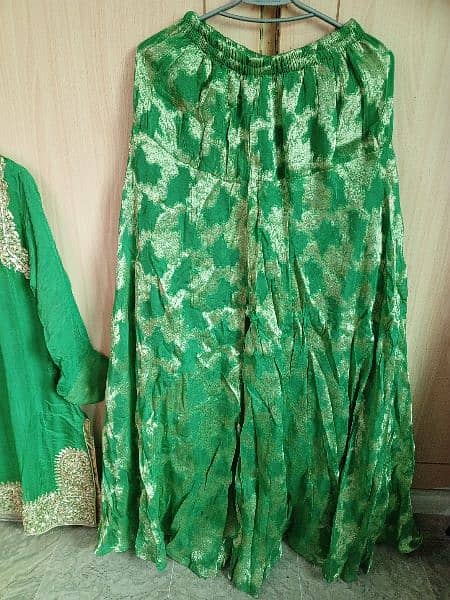 shiffon shirt+dupata and jamawar sharara 6