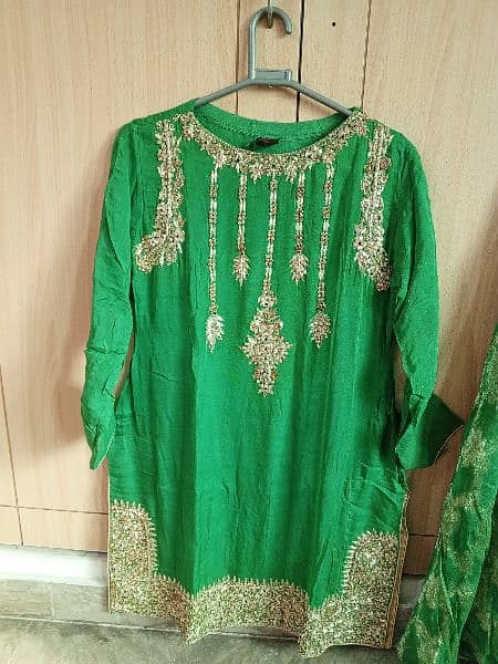 shiffon shirt+dupata and jamawar sharara 7