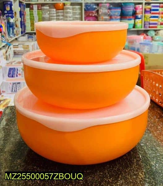 Plastic bowl set 3