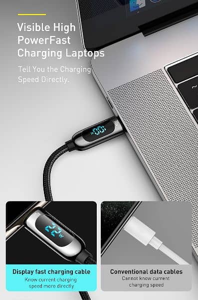 Baseus 100W Type-C to Type-C Display Fast Charging Data Cable 100cm 8