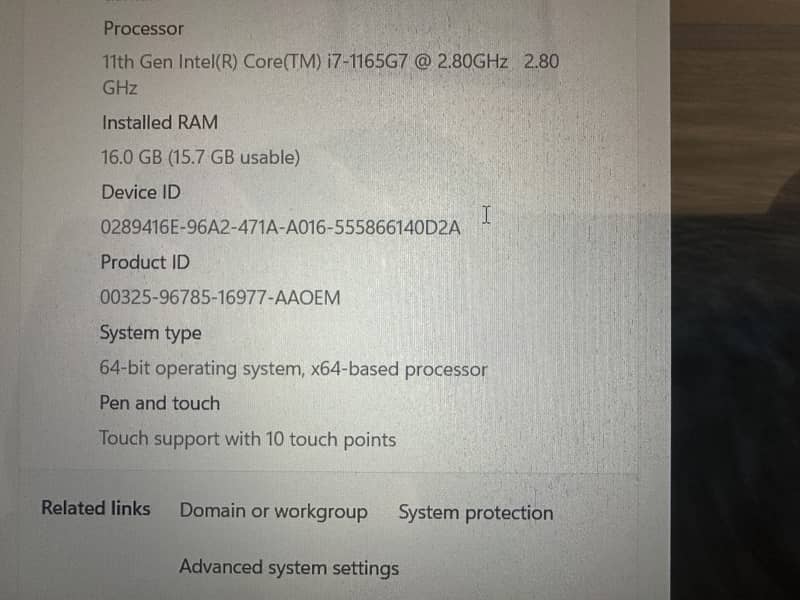 Dell xps 9305 11 generation 5