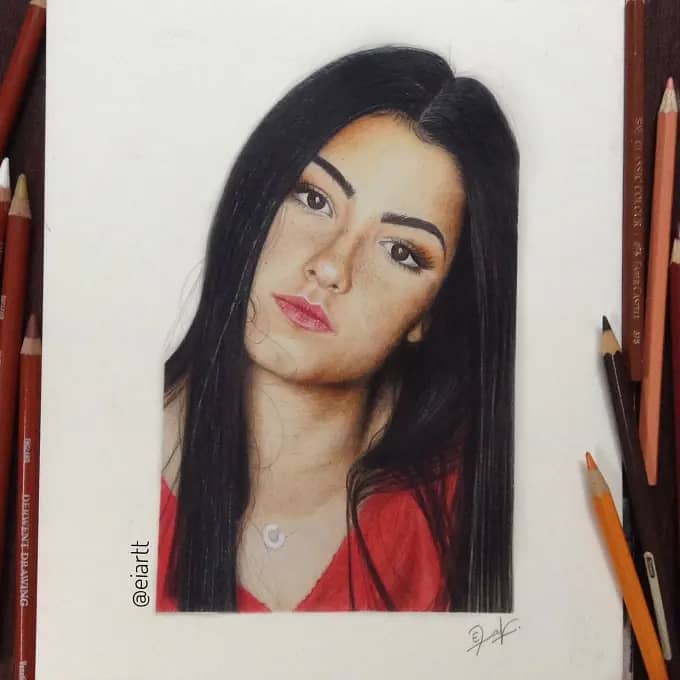 Order your Custom Realistic Color Pencil Sketches 3