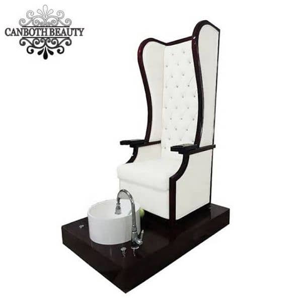 Saloon chairs | shampoo unit | massage bed | pedicure | saloon trolly 12