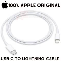 Original USB-C to IPHONE Cable Box Pulled Cable 1M in Pouch Packing 0