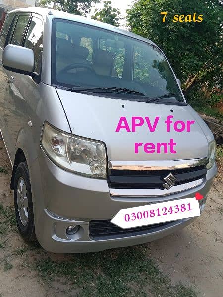 APV for RENT -07 seats . Azeem tours and travel Services 03008124381 2