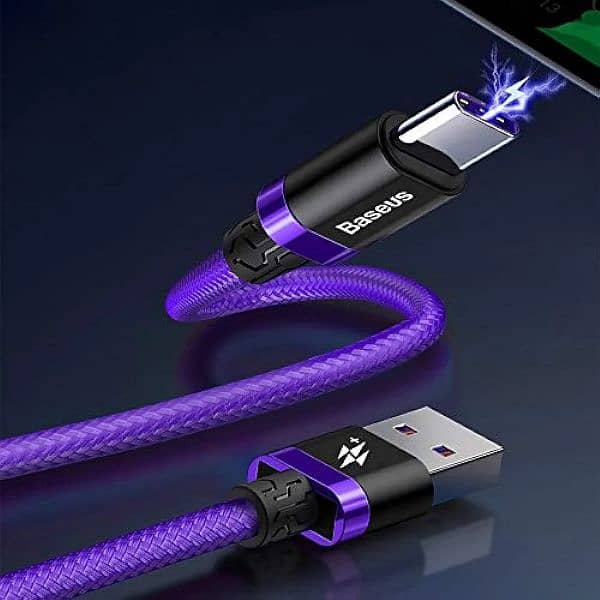 Baseus HW flash charge cable USB For Type-C 40W 1M (Pouch Packing) 0