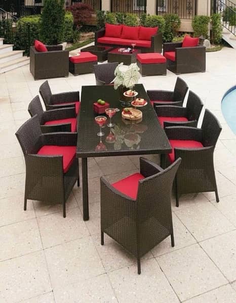 Outdoor Sofa Sets Rattan Dining Chairs 2