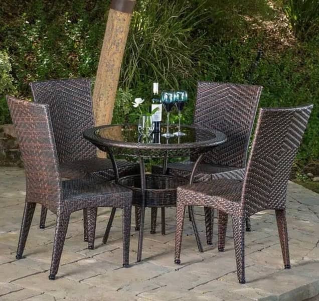 Outdoor Cafe Chairs Rattan Dining Furniture 1