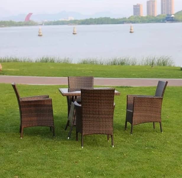 Outdoor Cafe Chairs Rattan Dining Furniture 3