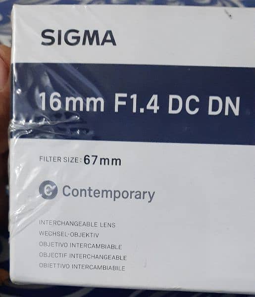 Sigma 16mm 1.4 canon mount in a mint condition 10/10 4