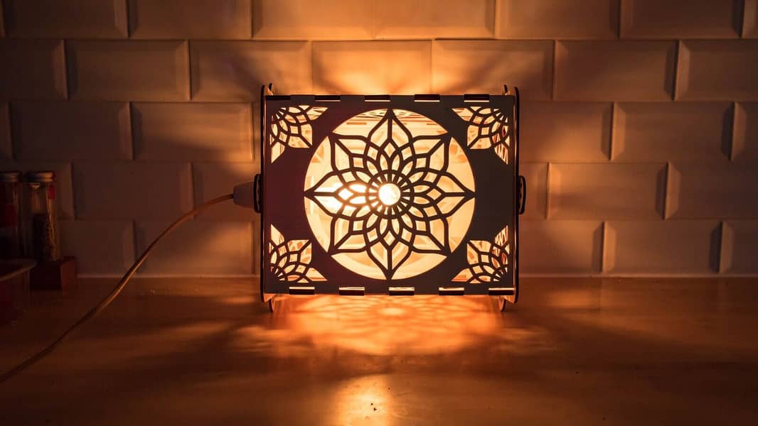 cnc Lamp, latest modern design, cnc cutting laser, home decor 8