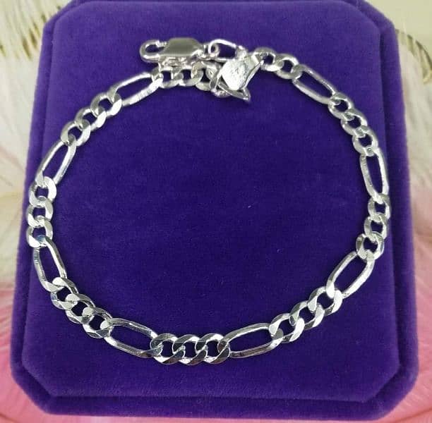 Pure Silver Bracelst and Feroza Ring (Italian) 0