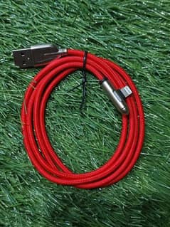 USB to iPhone Bullet RGB Cable 1M / Back/Red Pouch Packing