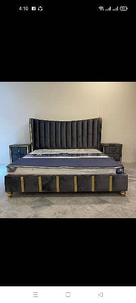 Bed set, Double bed, King size bed, Poshish bed, Bedroom furniture. 19