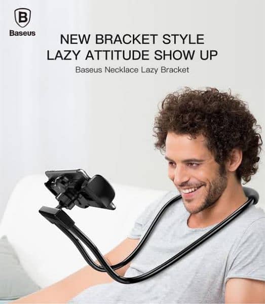Baseus Neck-Mounted Lazy Bracket 360° Rotation for 4-10 inch devices 2
