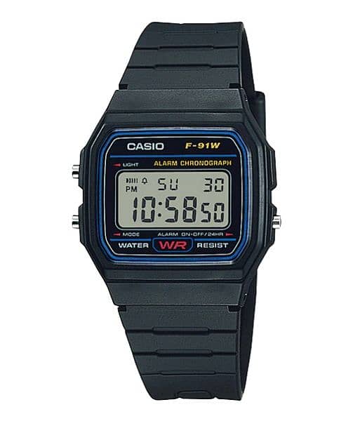 Casio F-91W Watch with Official Warranty 0