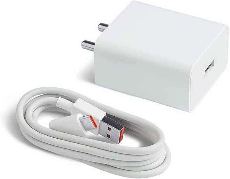 Type-C Cable/Power Adapter 33W with USB to Type-C Cable 1