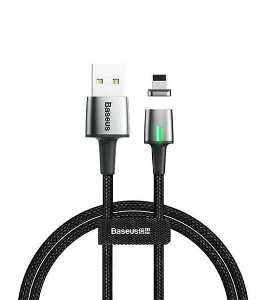Baseus Zinc Magnetic USB to iphone Fast Charging Cable in Pouch 1M/2M 0