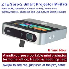 ZTE Spro 2 Smart Projector MF97G (Brand New)