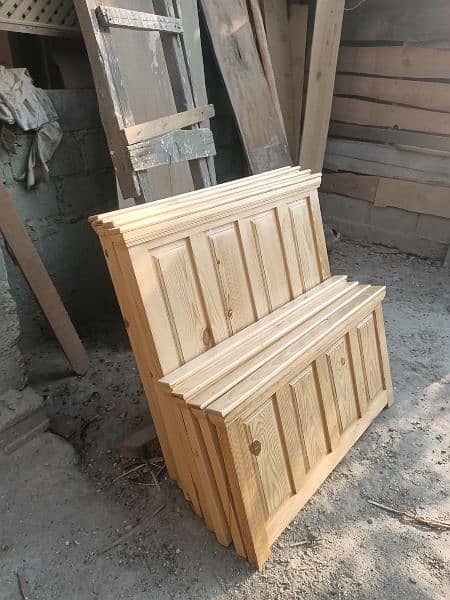 wood single bed 1