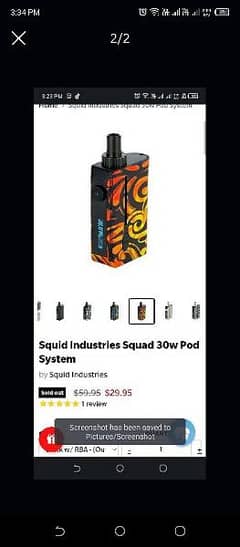 Squid Industries Squad 30w Pod System