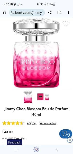 Jimmy Choo original perfume Blossom 1