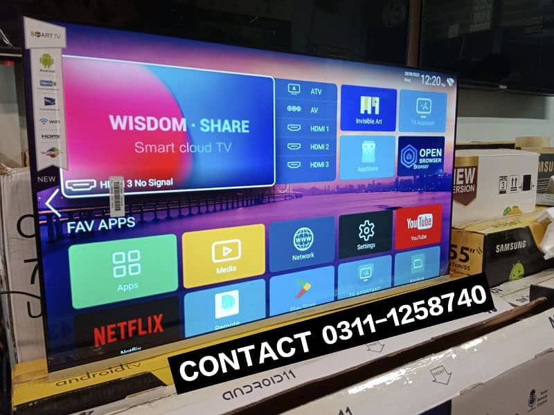 New 55 inch android smart led tv new model 2024 0