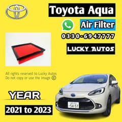 Toyota Aqua Air Filter Year 2021 to 2023 0