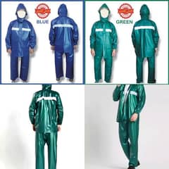 Full Rain Suit برساتی | Coat + Trouser | PVC Rubber Stuff Barsati 2 Pc
