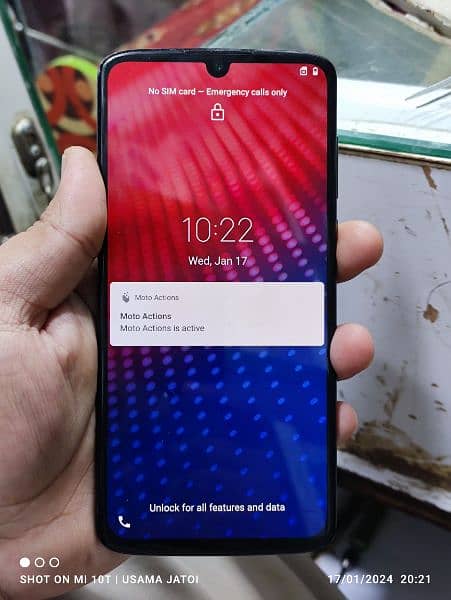 moto z4 4gb 128gb only set screen damage 6