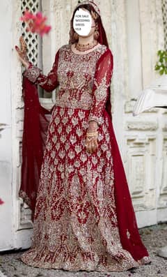 Bridal Red Barat Dress Sale 0