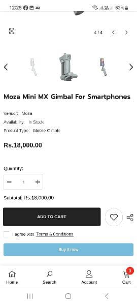 Moza Mini Mx smartphone Gimbel 2