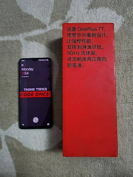 Oneplus 7t complete box official pta 4