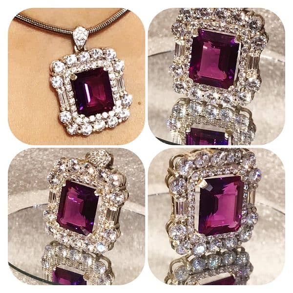 top quality amethyst women's pendant 5