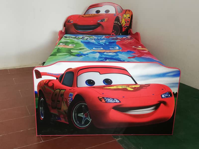 Brand New Single Car Bed for Boys, Children Beds Sale BY FURNISHO 2