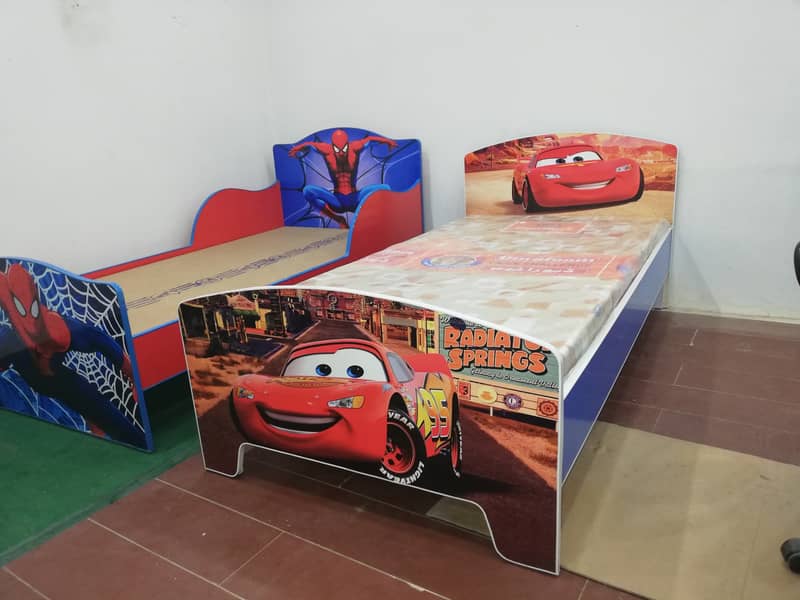 Brand New Single Car Bed for Boys, Children Beds Sale BY FURNISHO 6