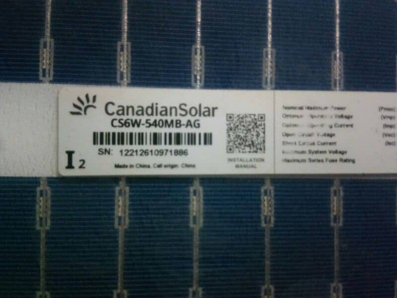 Canadian Hiku6 545 Watt Bifical double Glass solar Panels 2