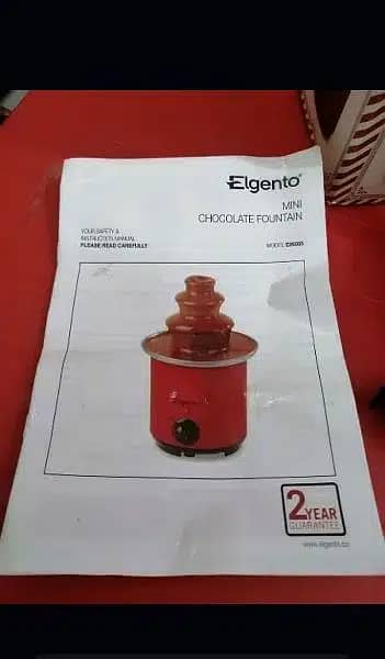 Elgento Choclate Fountain set , imported 6