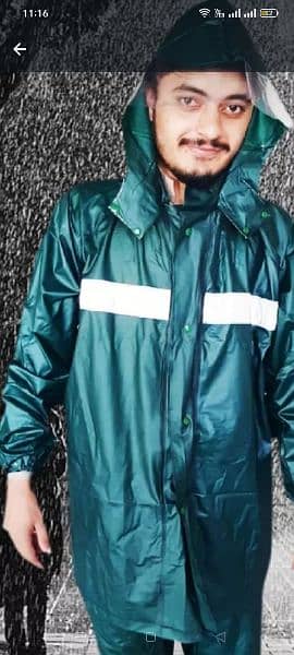 Rain suit/Rain coat/trousers+PVC rabber stafff barsattti 2 pc 5