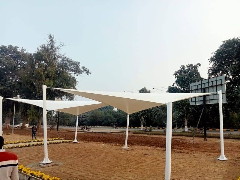 RS 500 PVC tensile fabric and shades 1