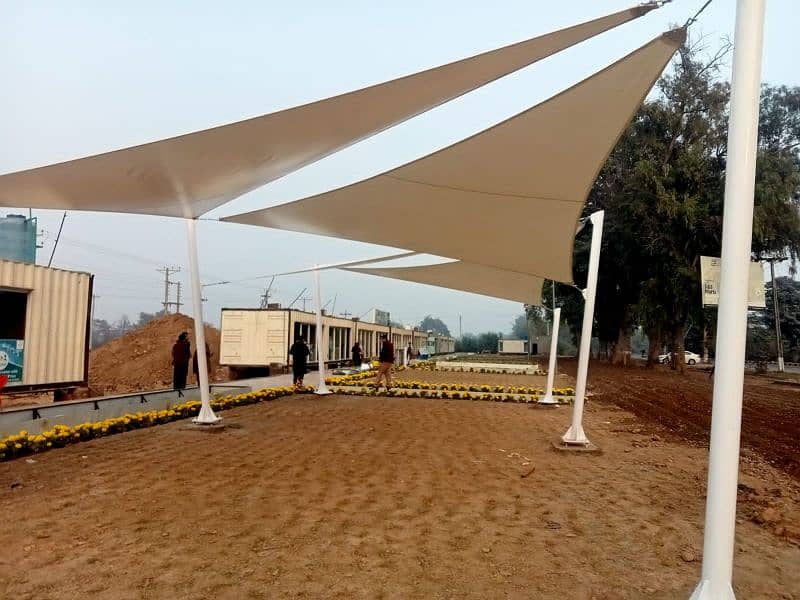 RS 500 PVC tensile fabric and shades 2