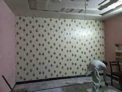 Wallpaper,roller blind,wall ceiling,glass paper,tv rack,media wall,LCD