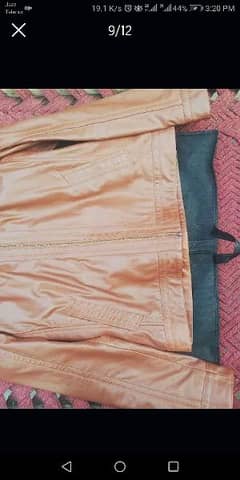 Sage leather jacket size 3XL chest 33-34 inche fit hai