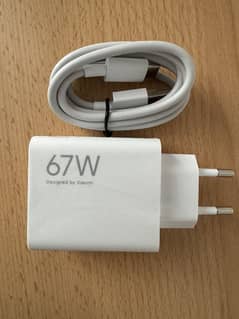 Genuine Xioami 67 W Box Pulled Adaptor With Type c Cable